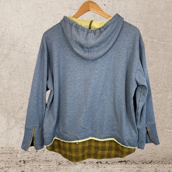 Tru Luxe Jeans Blue and Yellow Hoodie - Picture 2 of 3